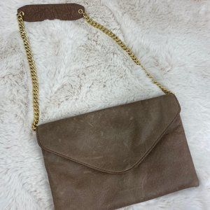 NWOT J. Crew Envelope Clutch with Chain Strap